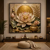LAKSHMI LOTUS ARTWORK