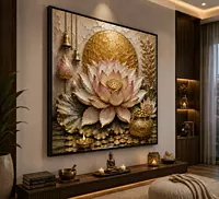 LAKSHMI LOTUS ARTWORK