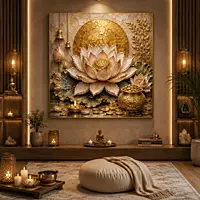 LAKSHMI LOTUS ARTWORK