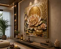 LAKSHMI LOTUS ARTWORK