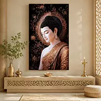 Bronze Halo Buddha
