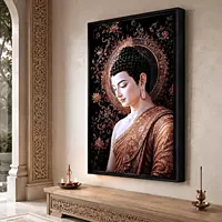 Bronze Halo Buddha