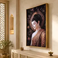 Bronze Halo Buddha