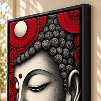 Crimson Serenity Buddha