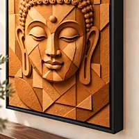 Terracotta Geometric Buddha