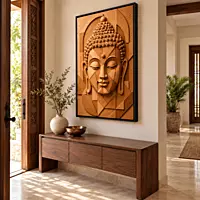 Terracotta Geometric Buddha