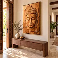 Terracotta Geometric Buddha