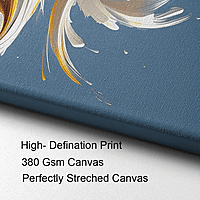 Abstract Paint Brush Dancer Wall Art – Modern Swirl Movement Colourful Home Decor