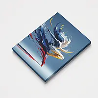 Abstract Paint Brush Dancer Wall Art – Modern Swirl Movement Colourful Home Decor