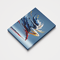 Abstract Paint Brush Dancer Wall Art – Modern Swirl Movement Colourful Home Decor