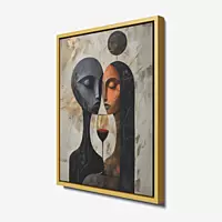 Silent Toast Couple Wall Art