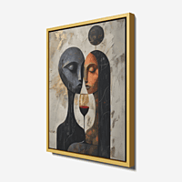 Silent Toast Couple Wall Art