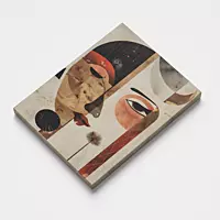 Abstract Face Wall Art – Modern Geometric Boho Decor