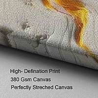 Sun Burst Paint Wall Art – Yellow Blue White Abstract 3D Texture Modern Decor