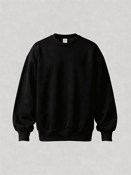 Plain Black Sweatshirt
