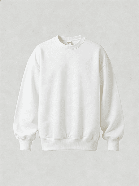 Plain White Sweatshirt