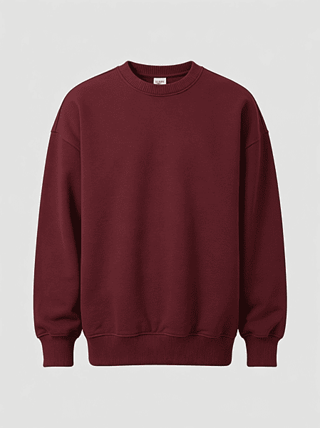 Plain Maroon Sweatshirt