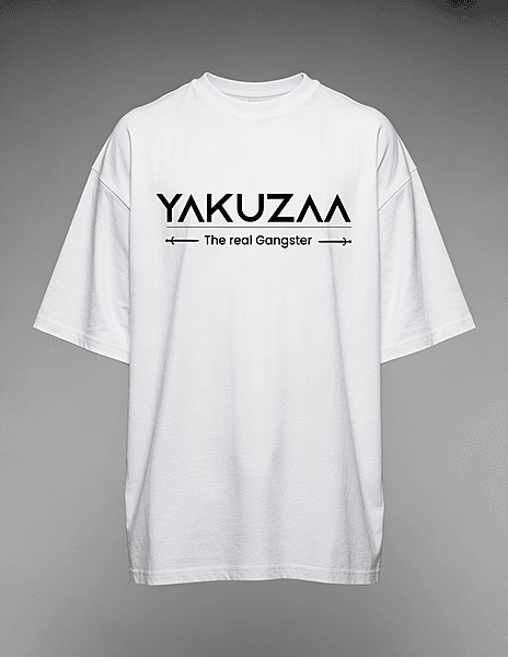 Yakuzaa The Real Gangster Oversized Graphic T-Shirt – Premium Streetwear Tee