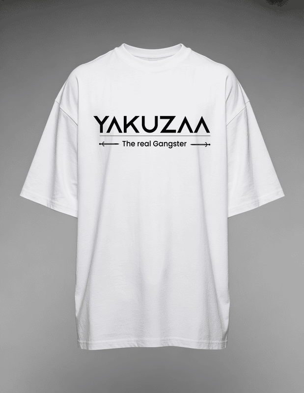 Yakuzaa The Real Gangster Oversized Graphic T-Shirt – Premium Streetwear Tee