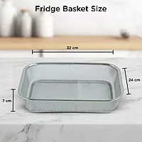 Onions Stainless Steel Mesh Storage Basket for Refrigerator| Rectangular Fridge Basket