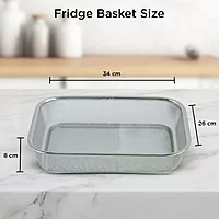 Onions Stainless Steel Mesh Storage Basket for Refrigerator| Rectangular Fridge Basket