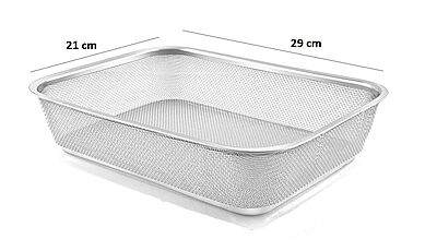 Onions Stainless Steel Mesh Storage Basket for Refrigerator| Rectangular Fridge Basket