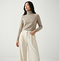 Classic Cashmere-Feel Turtleneck