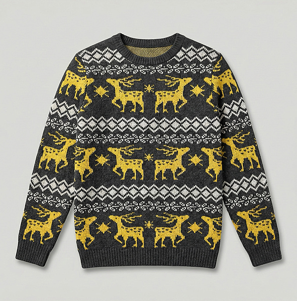 Midnight Wolf Knit Sweater