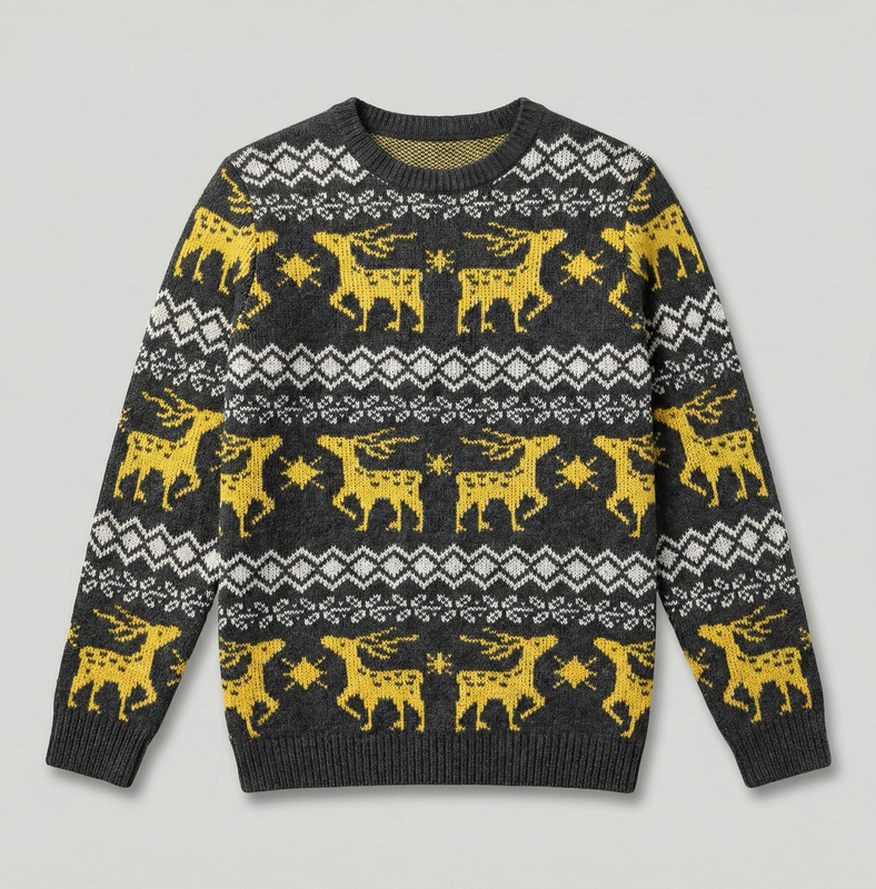 Midnight Wolf Knit Sweater