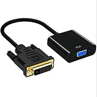 DVI To VGA Adapter VGA Converter Cable, For Computer (Black) DVI To VGA Adapter VGA Converter Cable, For Computer (Black)