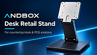 Andbox Desk Retail Stand – Foldable Countertop Monitor & Touch Display Stand for Kiosk & POS Andbox Desk Retail Stand – Foldable Countertop Monitor & Touch Display Stand for Kiosk & POS