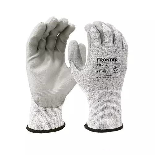 Frontier Polyurethane Palm Coated HSN Liner Grey Gloves KARAM FT501