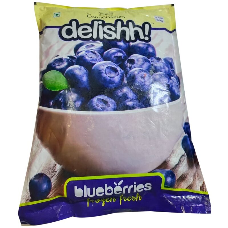 Delish Blueberry Imported IQF Frozen 1 Kg