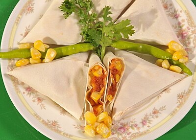 Frzn Cocktail Corn Samosa 40Pcs