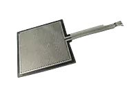 Front view of FSR square shaped force sensor Front view of FSR square shaped force sensor