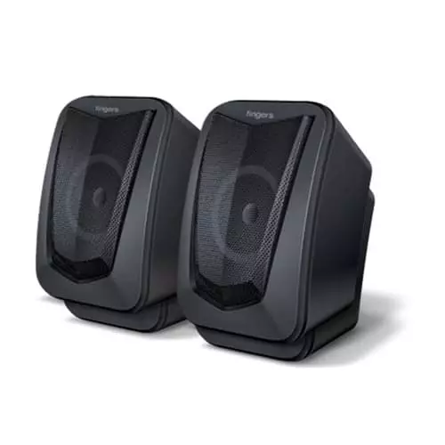 Fingers FunBeats USB Powered 6W Speaker – 3.5mm Input | Stereo Sound | Midnight Black