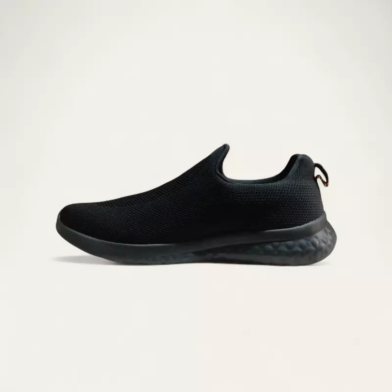 Furo Care W3071 Black - Men's Plus Size Laceless Shoes