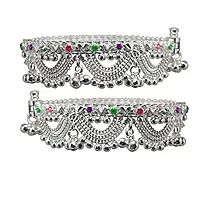 Sterling Silver Women Chain & ghungroos Anklet