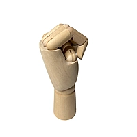 Small Wooden Left Hand Manikin 18cm (7"")