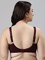 Enamor Hidden X-Frame and Smoothening Full Support Everyday Bra - Jiggle control, Non Padded, Wirefree, Full Coverage - FB12