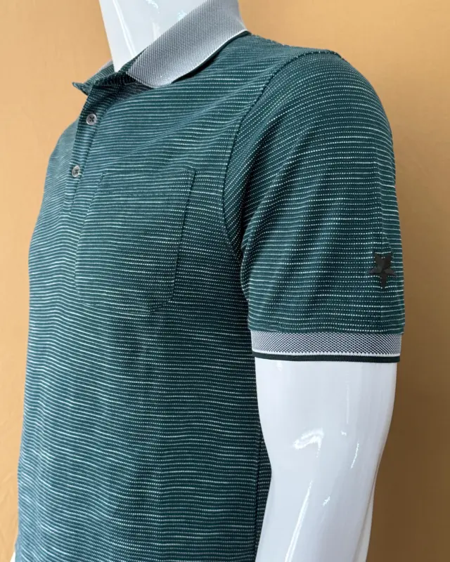 Men Dark Teal Green Poloshirt