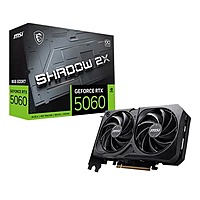MSI RTX 5060 Shadow 2X OC 8GB GDDR7 Graphics Card – Dual-Fan | 4K Support | PCIe 5.0