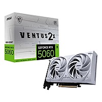 MSI RTX 5060 Ventus 2X OC White 8GB GDDR7 Graphics Card – Dual-Fan | 4K Support