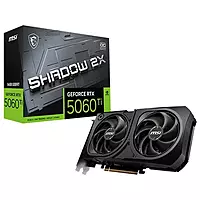 MSI RTX 5060 Ti Shadow 2X OC Plus 16GB GDDR7 Graphics Card – Dual-Fan | 4K Support