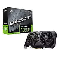 MSI RTX 5060 Ti Shadow 2X OC Plus 8GB GDDR7 Graphics Card – Dual-Fan | 4K Support