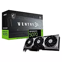 MSI RTX 5070 Ventus 3X OC 12GB GDDR7 Graphics Card – Triple Fan | 4K Support
