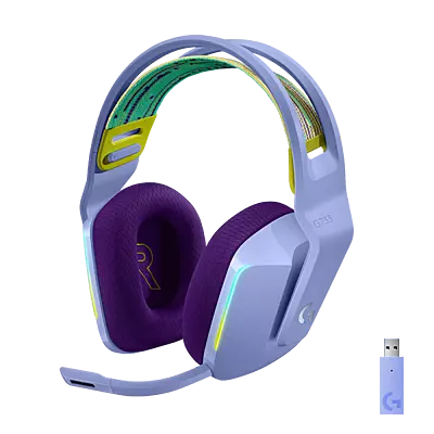 Logitech Lightspeed Wireless Gaming Over-Ear Headphones G 733 ( Lilac )