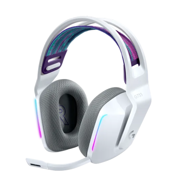 Logitech Lightspeed Wireless Gaming Over-Ear Headphones G 733 ( White )
