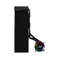 Lian Li Hydroshift II LCD-C 360N CPU Liquid Cooler – 360mm AIO | Fan-Less Pump Block