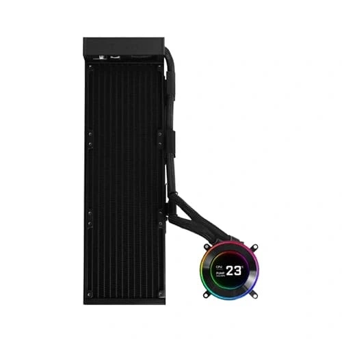 Lian Li Hydroshift II LCD-C 360N CPU Liquid Cooler – 360mm AIO | Fan-Less Pump Block